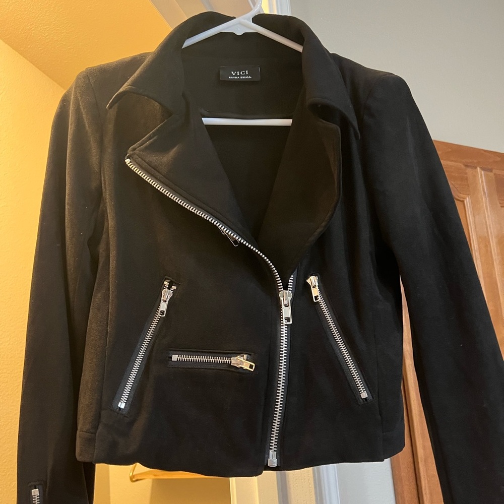 Vici Collection Extra Small Black Polyester Jacket - image 5